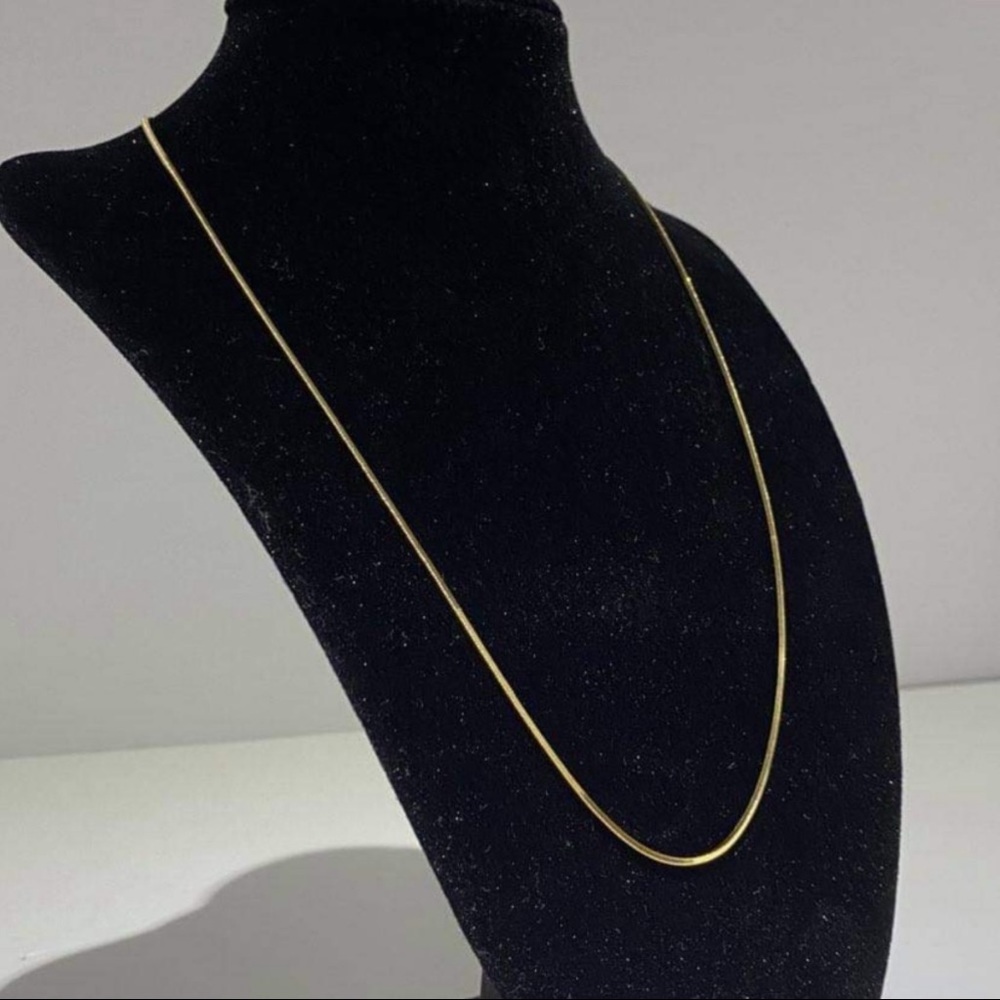 Made in Italy 24K Gold Over 925 Sterling Silver Snake Chain Beyonce Lok Necklace